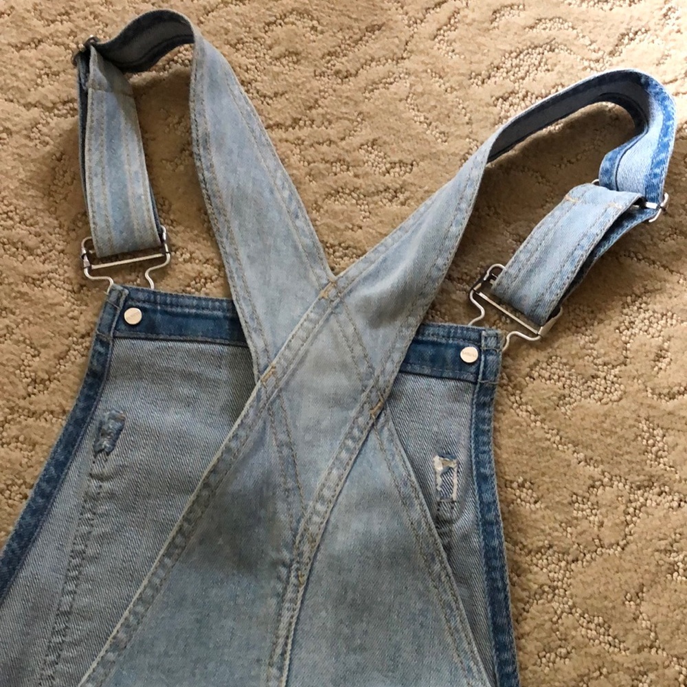 NWT.  Garage Short Jean Overalls - Picture 3 of 3